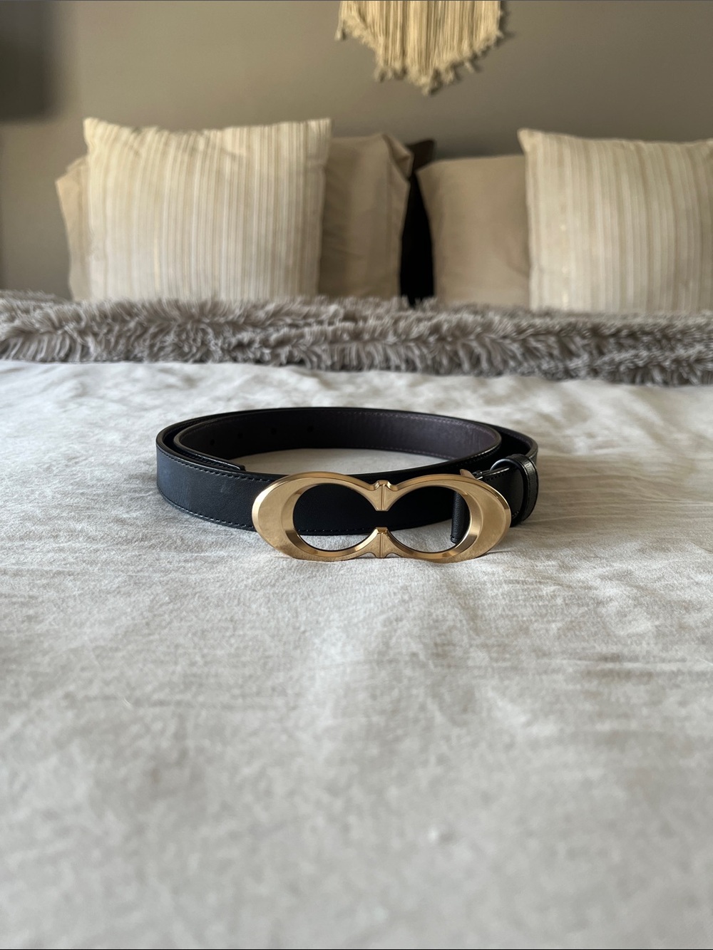 Coach Logo Genuine Leather Belt